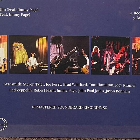 Aero-Zeppelin Live 2 LP Gold Vinyl Aerosmith Led Zeppelin New Import Jimmy Page - Picture 6 of 6